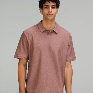Men's Lululemon Relaxed Fit Polo Shirt Smoked Topaz Brown- XL